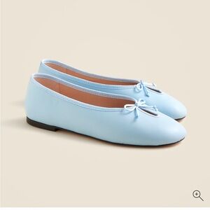 NWT J. Crew “City Blue” Ballet Flats with Andi Keyhole detail